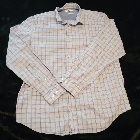 Mens Calvin Klein Button Down Dress Shirt - Picture 1 of 3